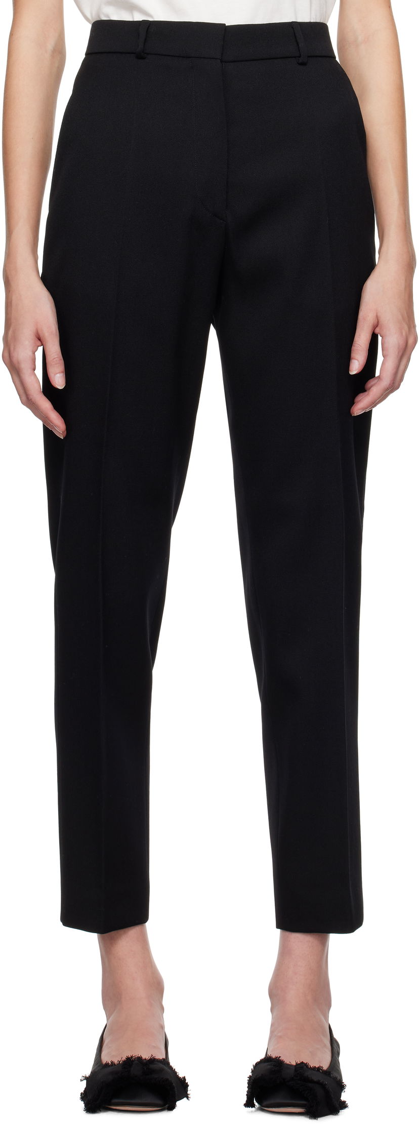 Панталони LANVIN Cigarette Trousers Черно | RW-TR0020-4885-H24