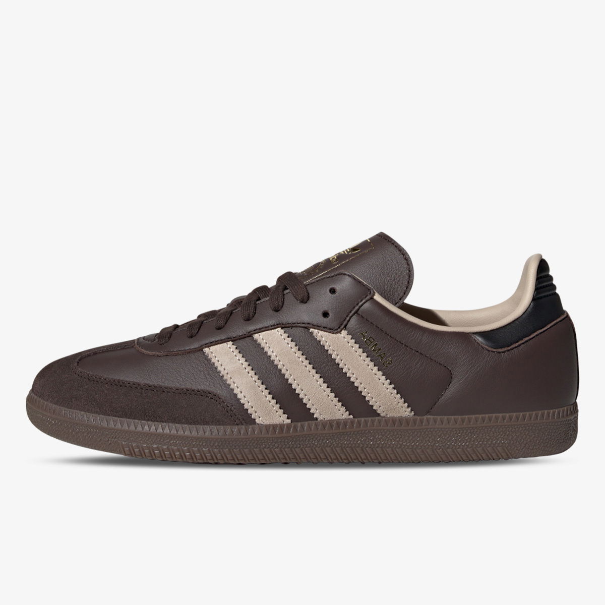 Кецове и обувки adidas Originals Samba OG Dark Brown Beige Gum Кафяво | JI0217, 1