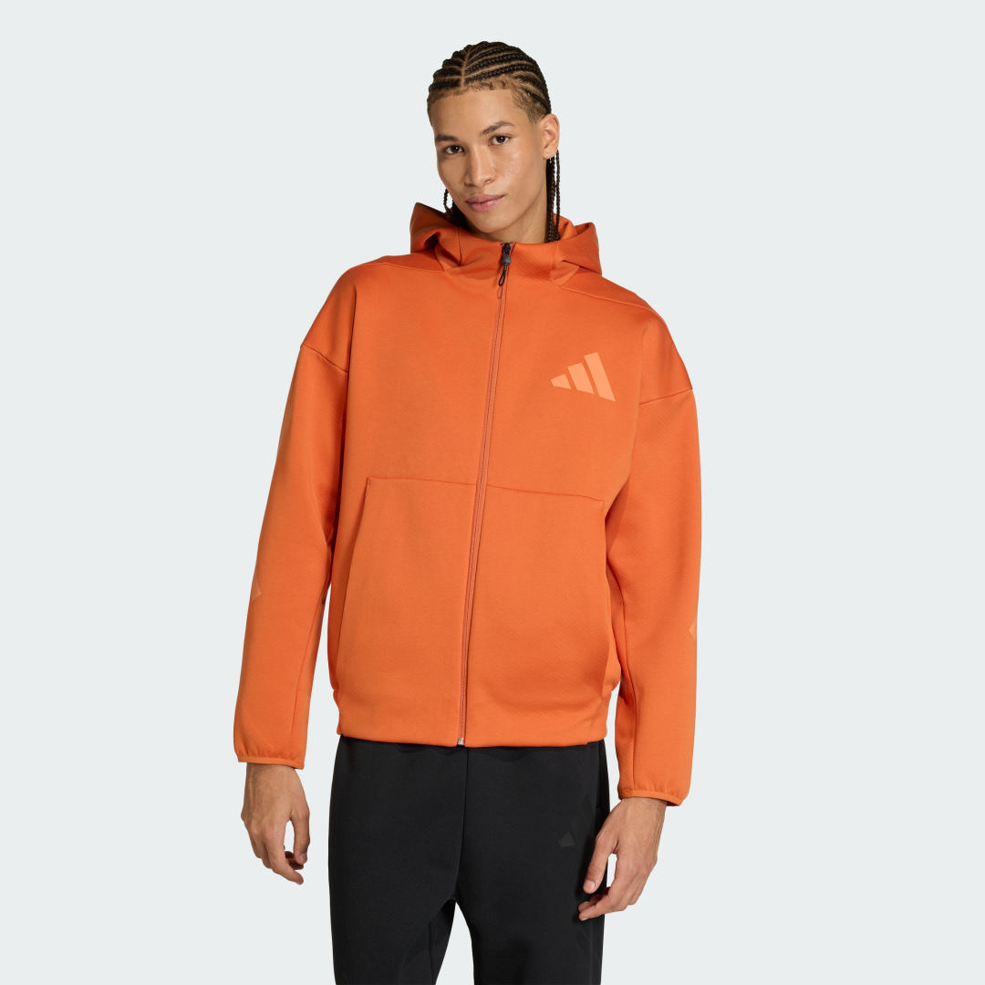 Суитчър adidas Performance Z.N.E. Full-Zip Hooded Jacket Оранжево
 | KE4679, 0