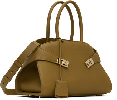 Дамска чанта FERRAGAMO Ferragamo Hug M Top Handle Bag Зелено | 777522, 1
