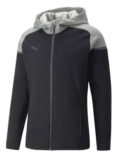 Суитчър Puma teamCup Casuals Full-Zip Hoodie Черно | 65798703