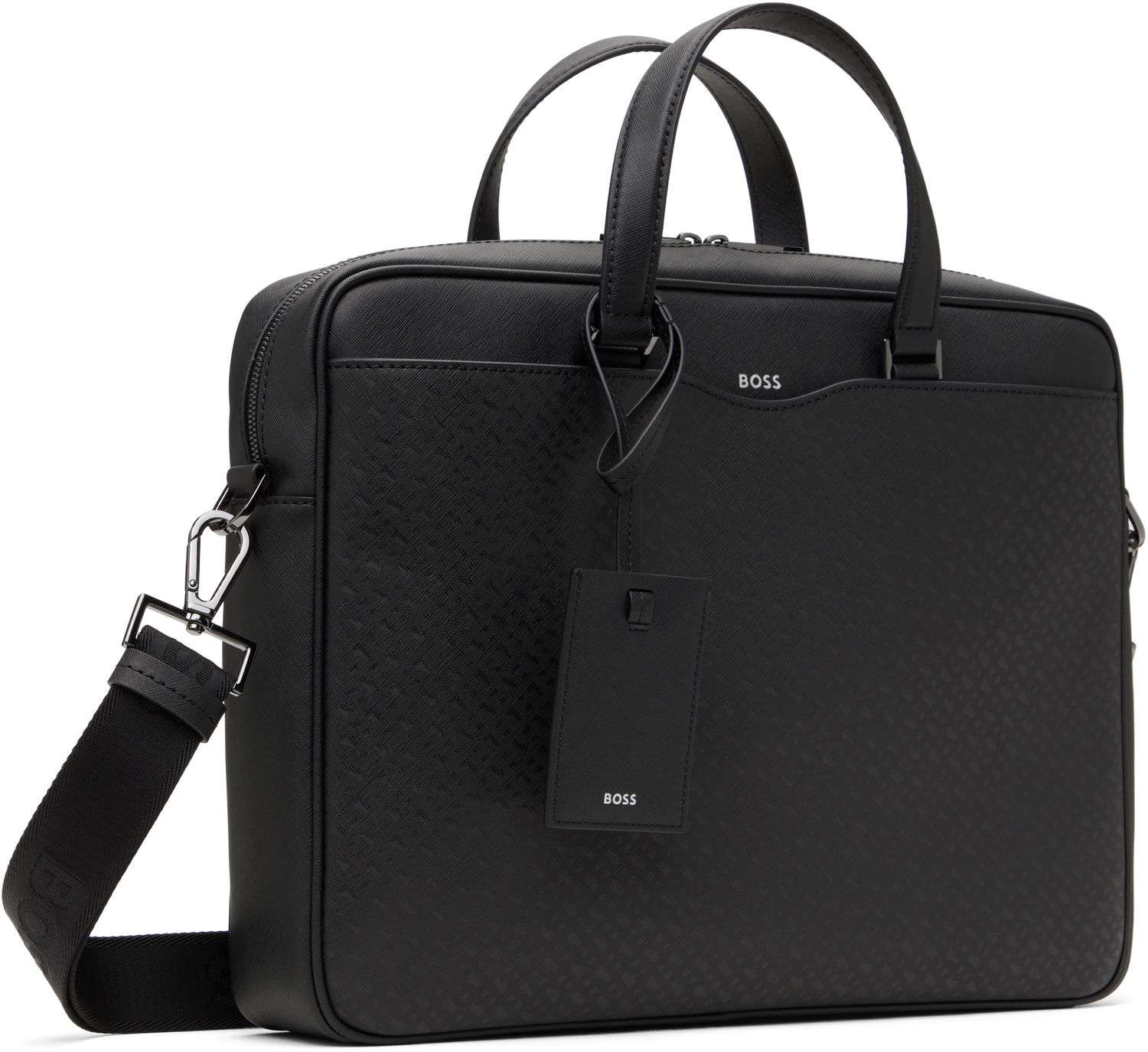 Чанта за пътуване BOSS Monogram Briefcase Черно | 50542235, 1