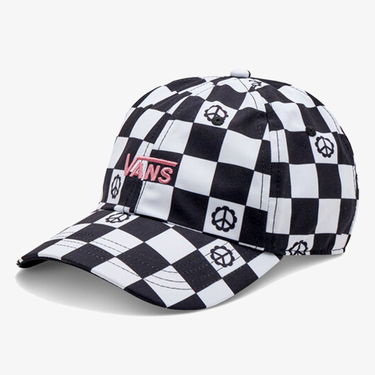 Шапка с козирка Vans Checkered Print Baseball Cap Черно | VN0A34GRY0J, 1