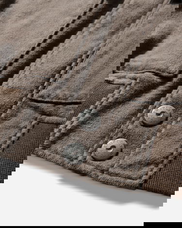 Яке бомбър Cav Empt Cotton Flannel Zip Jacket Кафяво | CES28JK15 BROWN, 4