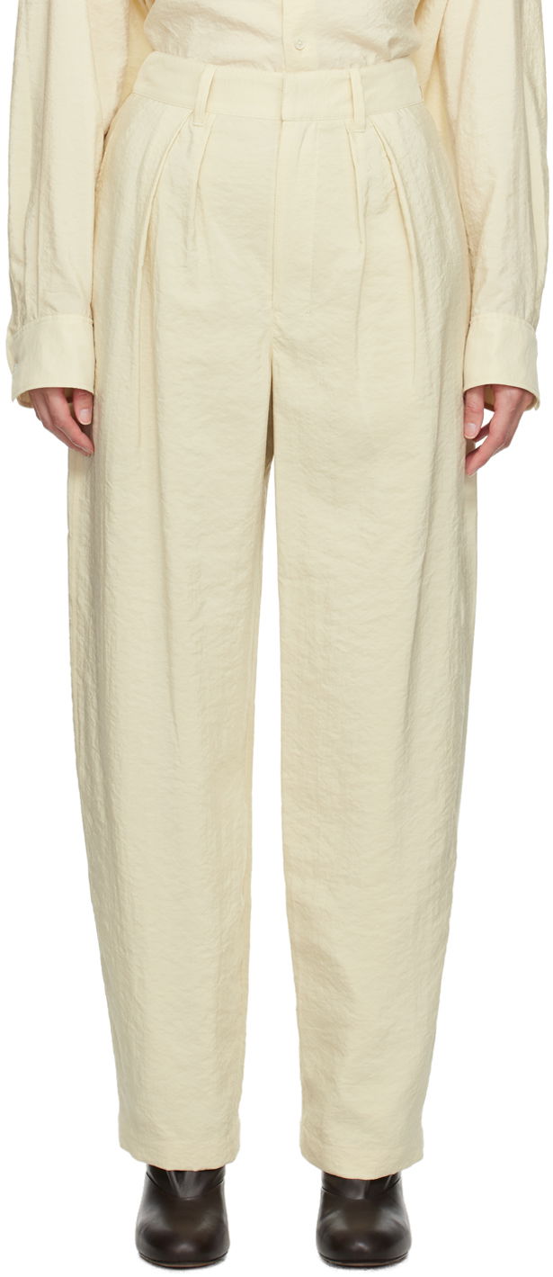 Панталони LEMAIRE Lemaire Soft Pleated Trousers Бежово | PA1062 LF208, 0