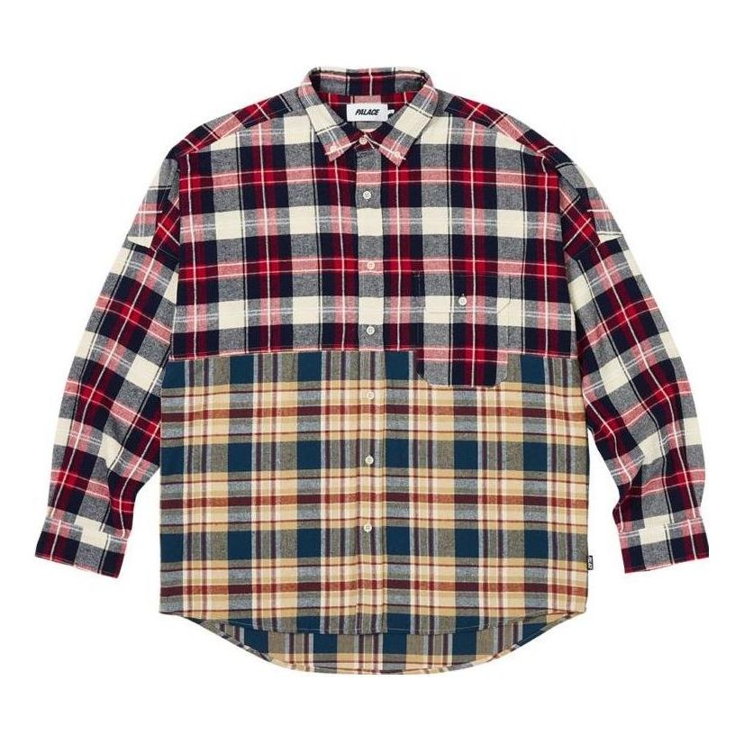 Риза Palace Palace Checkmate Drop Shoulder Flannel Shirt Червено | PLC-FW23-016