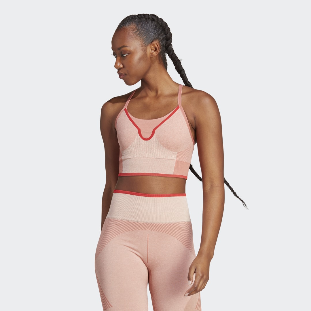 Сутиен adidas Performance by Stella McCartney Support Розово | HS5784, 0