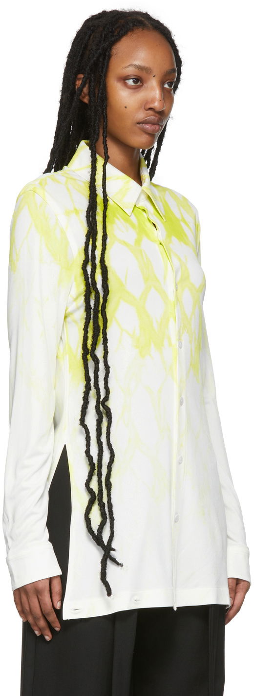 Риза Dion Lee Shibori Print Relaxed Shirt Бяло | C5013R22, 1
