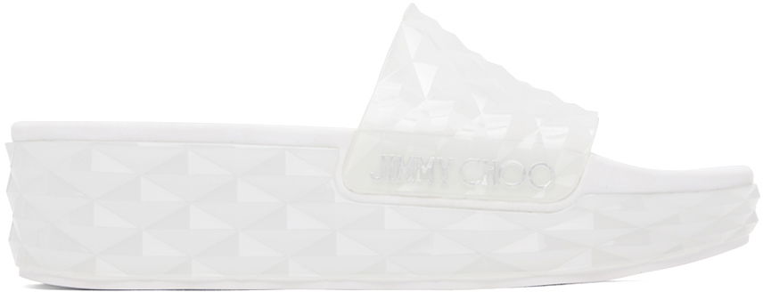 Аксесоари Jimmy Choo Jimmy Choo Diamond Slides Бяло | DIAMOND SLIDE RUB, 0