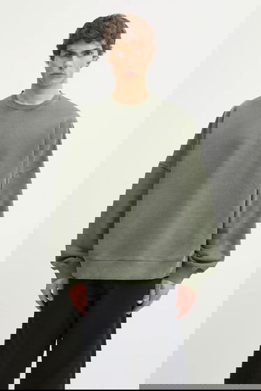 Суитчър Carhartt WIP RGGD Appliqué Sweatshirt Зелено | I035636.2ZXGD, 2