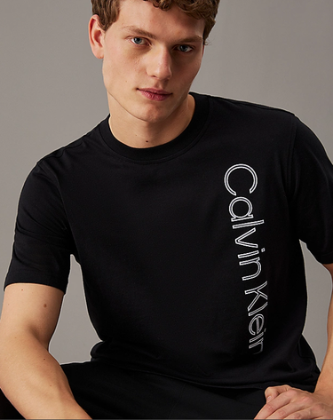 Тениска CALVIN KLEIN pw - graphic s/s t-shirt s Черно | 00GMF4K113-BAE, 2