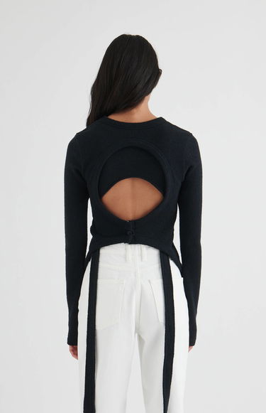 Тениска AXEL ARIGATO Fleur Open Back Top Черно | A2098001, 3
