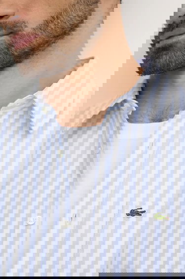Риза Lacoste Lacoste Regular Fit Striped Shirt Синьо | CH5623, 1