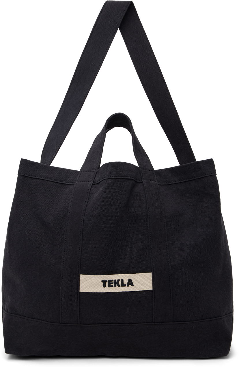 Голяма пазарска чанта TEKLA Beach Tote Черно | BB-BL