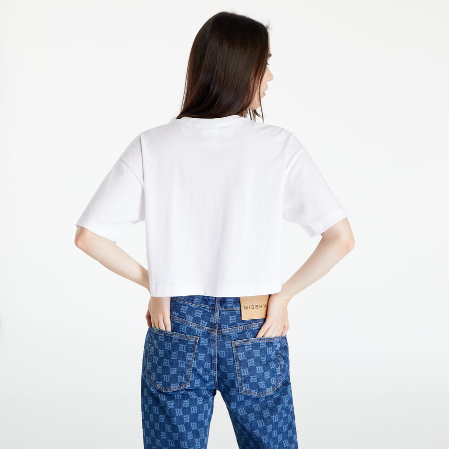 Съкратен топ HUF Forever Crop Tee Бяло | WTS0048 WHITE, 1