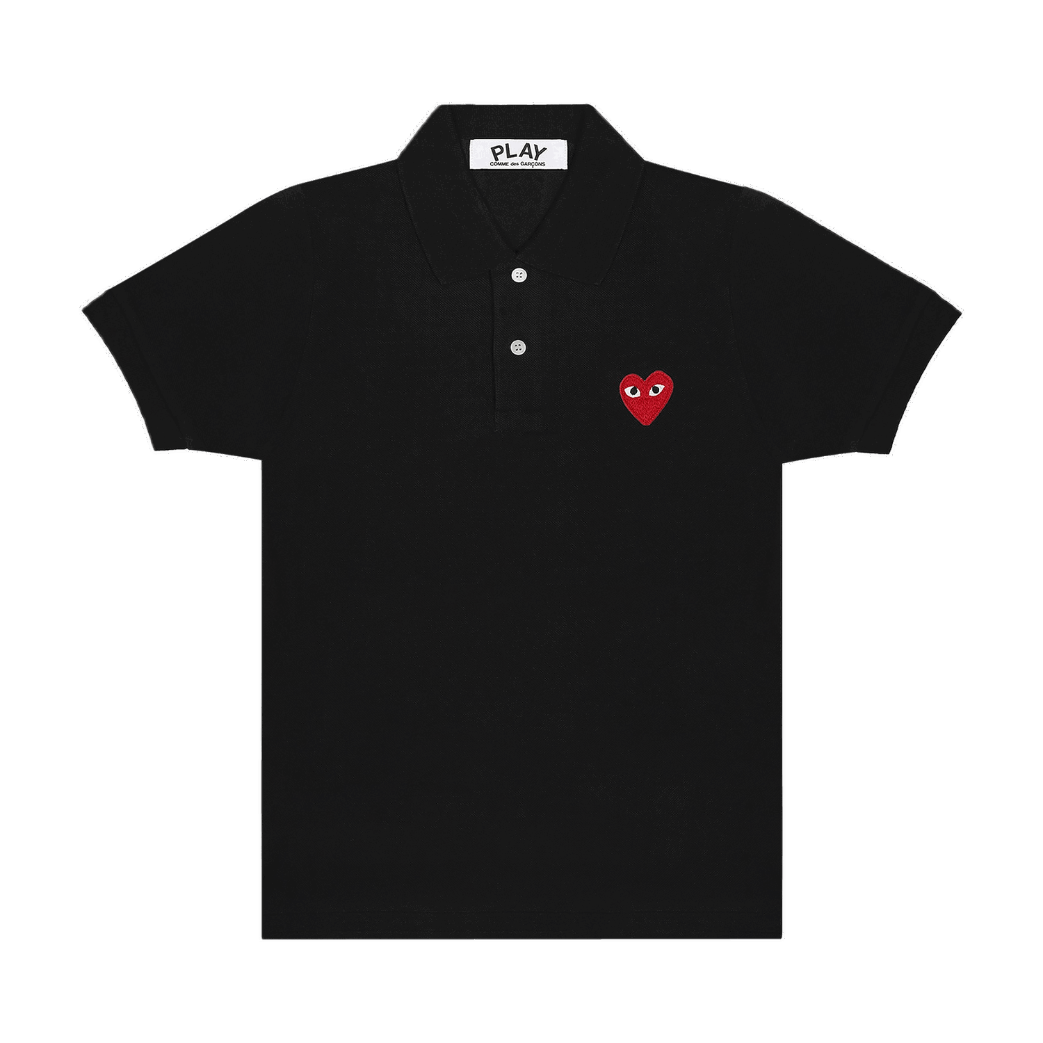 Поло тениска Comme des Garçons Play Heart Polo Tee Черно | AZ T006 051 1, 0