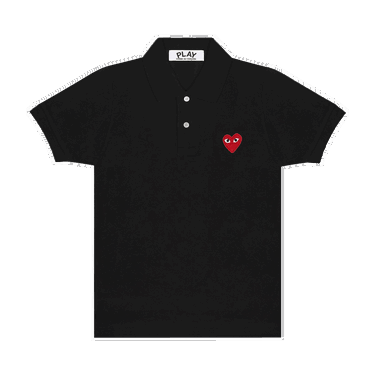 Поло тениска Comme des Garçons Play Heart Polo Tee Черно | AZ T006 051 1, 0