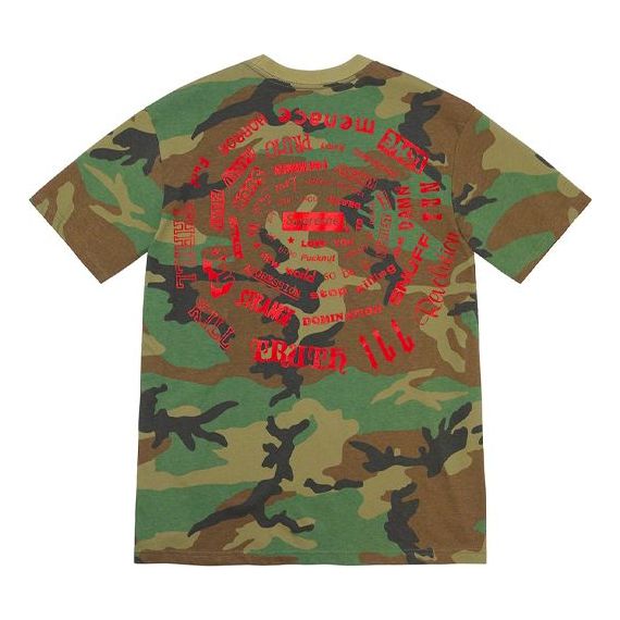 Тениска Supreme Spiral Alphabet Graphic Print Short Sleeve T-Shirt Зелено | SUP-SS21-409, 0