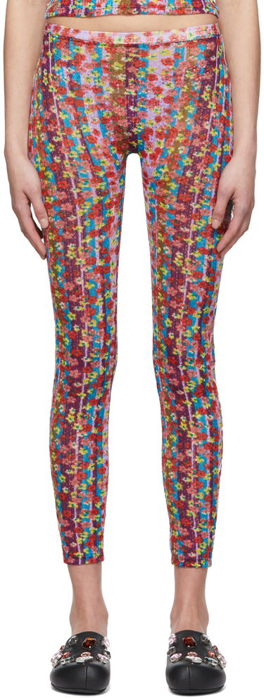 Клинове Collina Strada Collina Strada Floral Print Leggings Многоцветен | XX6390 DEADSTOCK LACE, 0