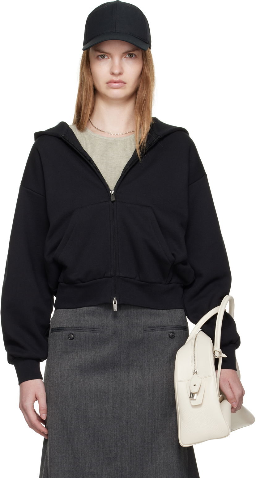 Суитчър Fear of God Fear of God ESSENTIALS Classic Fit Zip-Up Hoodie Черно | 192SP255090FW