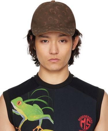 Шапка с козирка Marine Serre Marine Serre Moon Jacquard Twill Baseball Cap Кафяво | UHG049A CWOV0063, 0