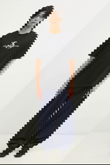 Тениска AAPE by A Bathing Ape Printed T-shirt Moon Face Logo Черно | AAPTEM1564XXN, 4