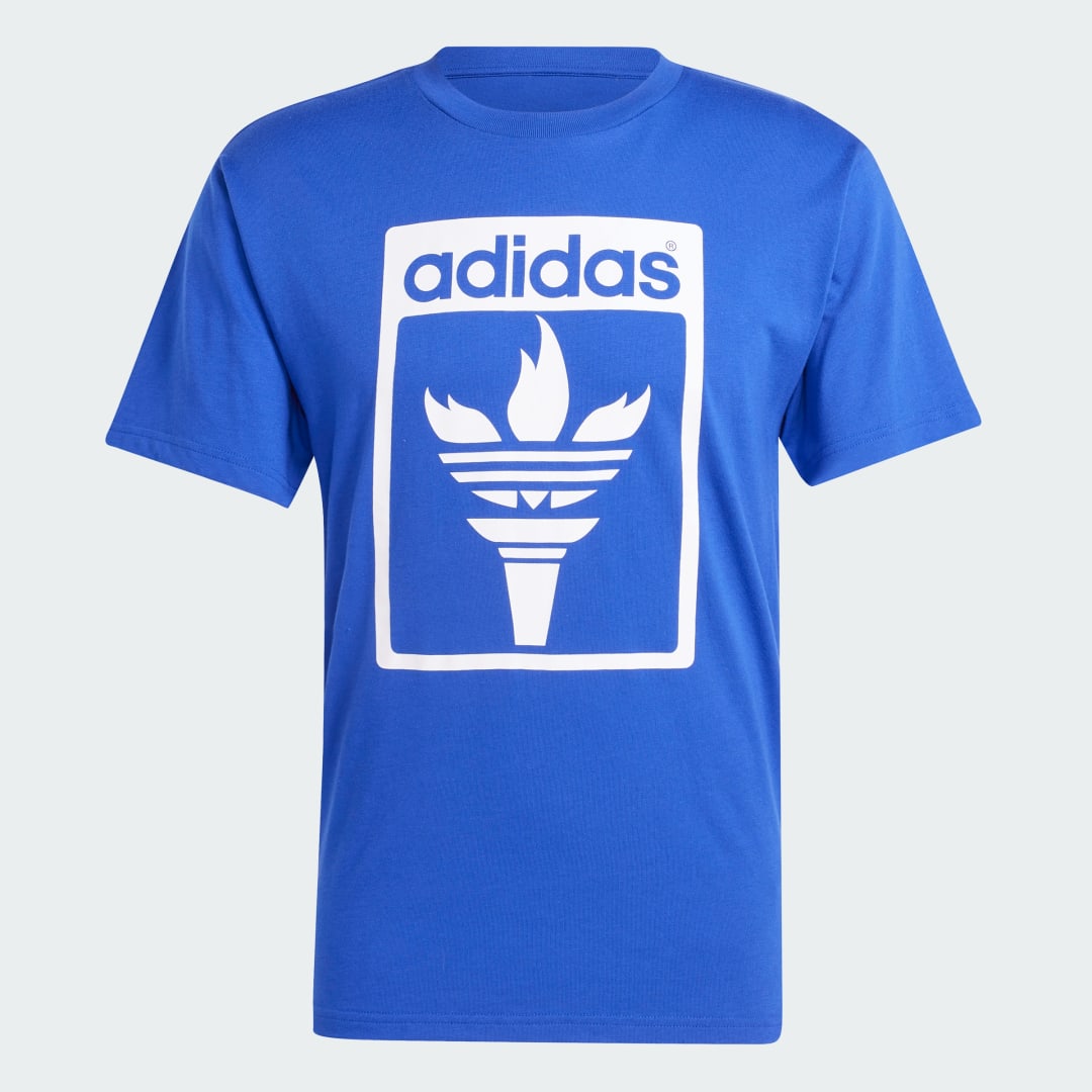 Тениска adidas Performance Trefoil Torch Синьо | JJ1221, 1