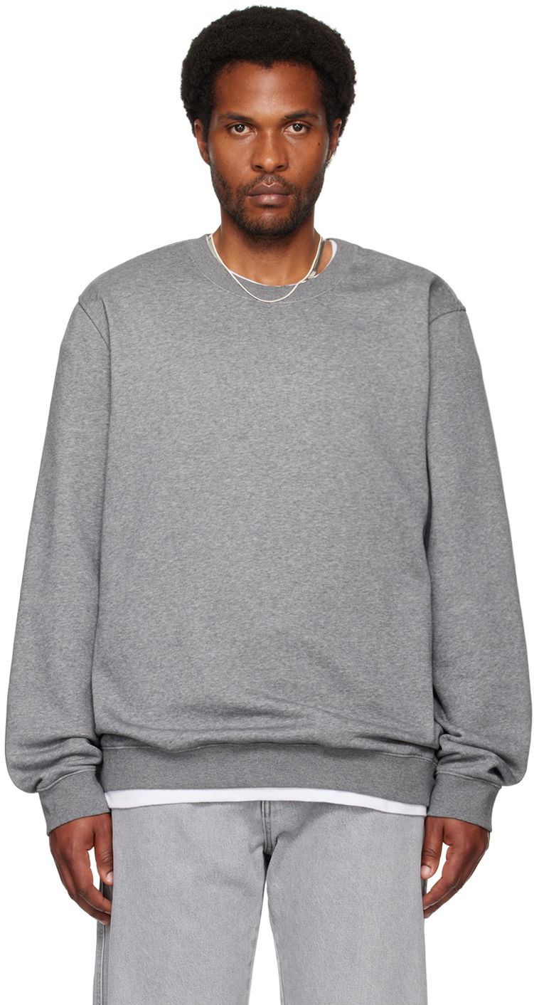 Пуловер SKIMS Fleece Lounge Crewneck Sweatshirt Сиво | TP-PLO-5424M