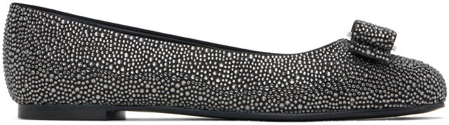 Salvatore Ferragamo Varina Crystal Embellished Ballerina Flats