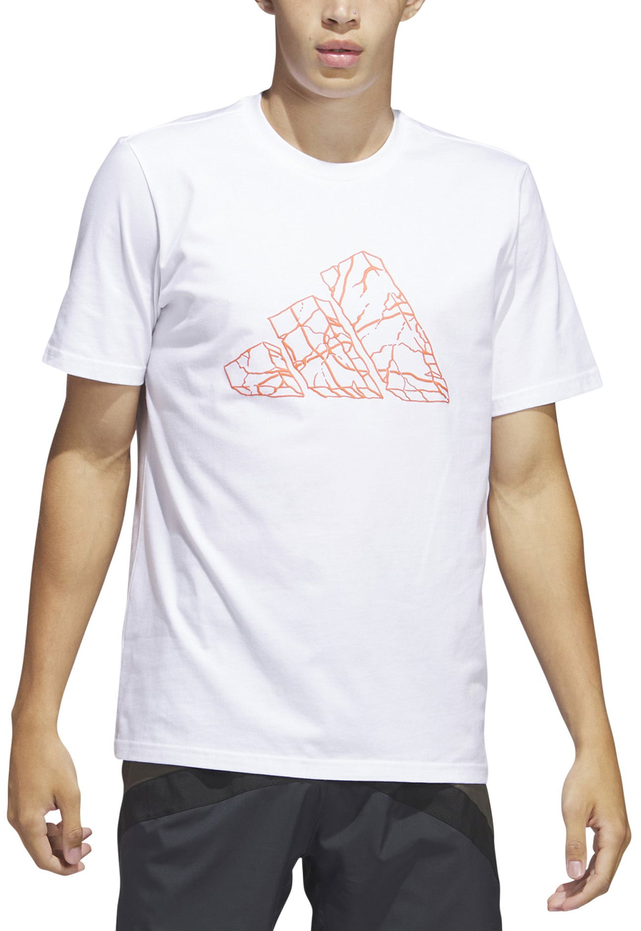 Тениска adidas Originals Pass Rock Basketball Graphic Tee Бяло | ic1858, 0