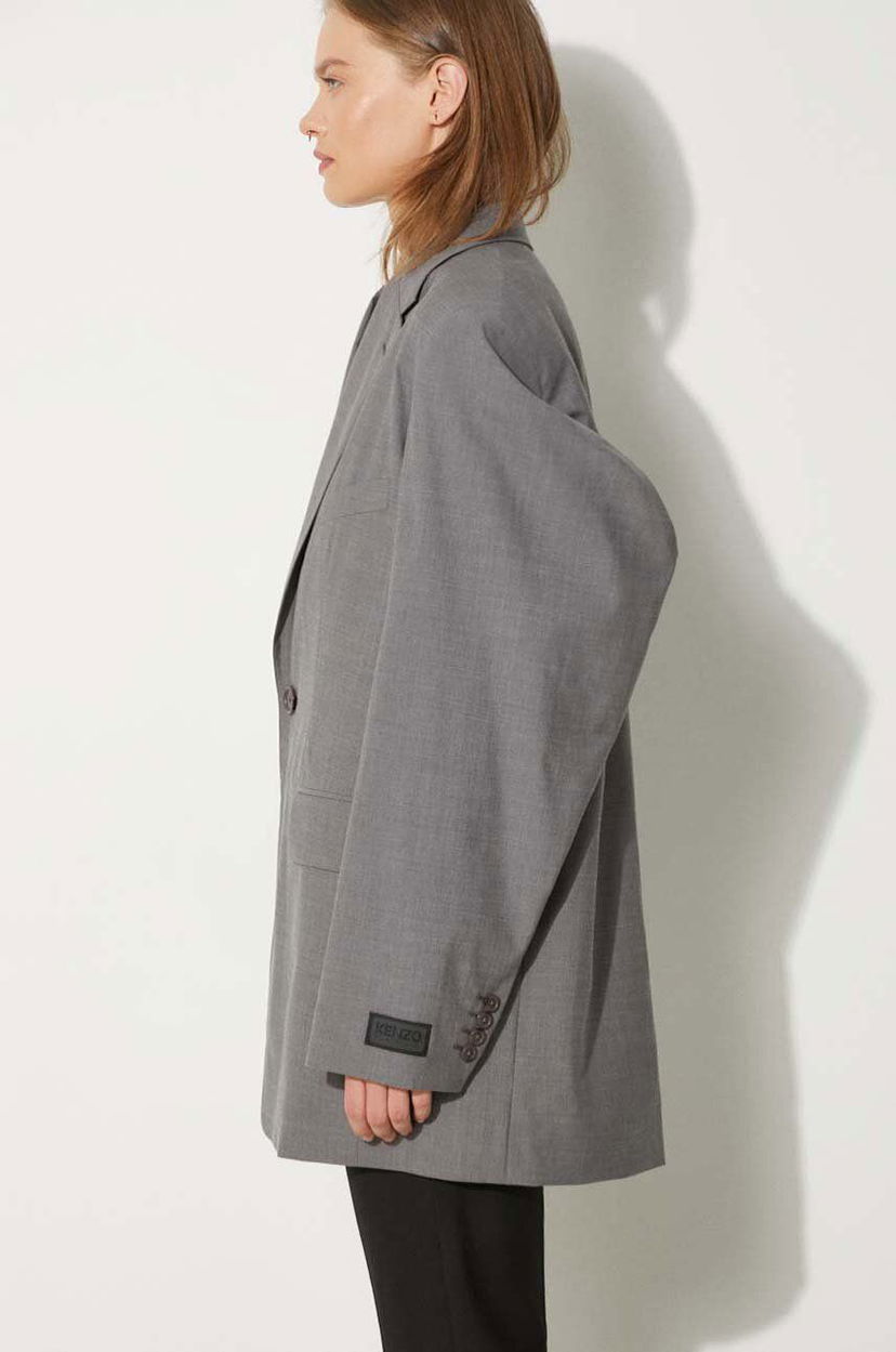 Яке KENZO Oversize Blazer Сиво | FE62VE2469RB.97