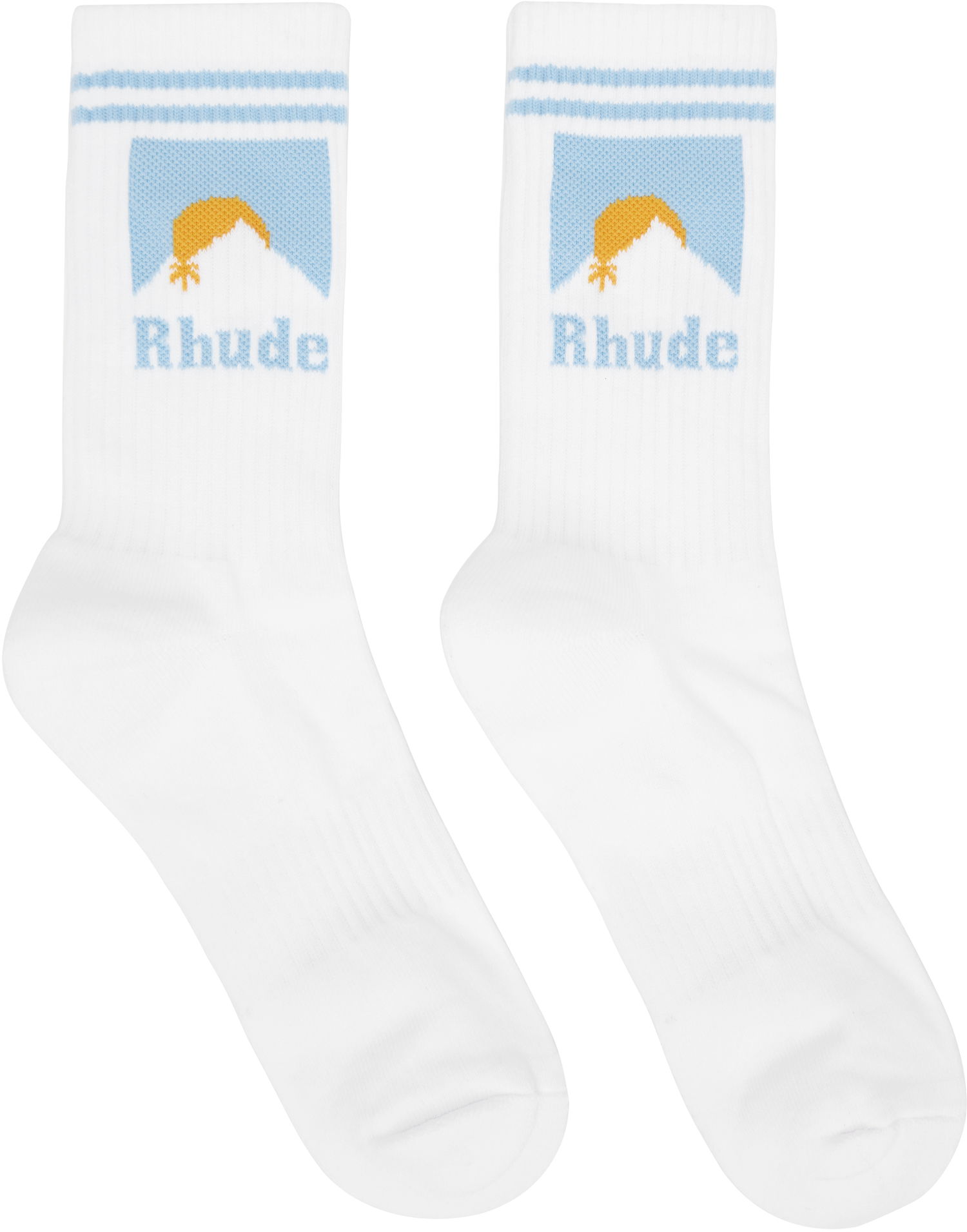 Чорапи Rhude Rhude Moonlight Socks Бяло | RHSS25SO02227, 0
