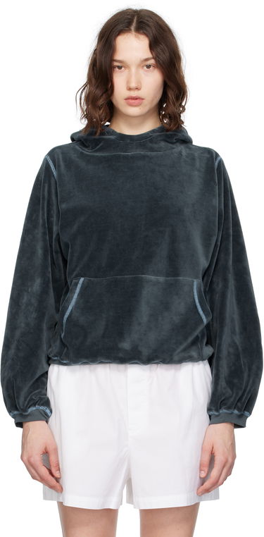 Суитчър Baserange Baserange Pillow Velour Hoodie Сиво | FPIH-VE-SU25, 0