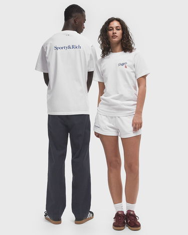 Тениска Sporty & Rich Dodgers Serif T-Shirt Бяло | TO043627666WH01, 2