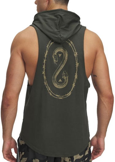 Потник Under Armour Project Rock Snake Sleeveless Hoodie Зелено | 1389987-310, 1