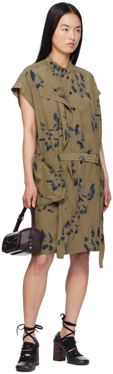 Pокля LEMAIRE Lemaire Asymmetrical Minidress Зелено | DR1063 LF1262, 3