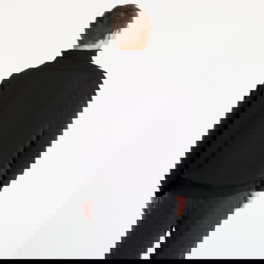 Суитчър Urban Classics Cut&Sew Troyer Sweatshirt Черно | TB7594-00007, 2