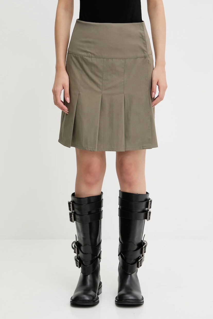 Пола OUR LEGACY Our Legacy Girdle Mini A-Line Skirt Зелено | W4254GS