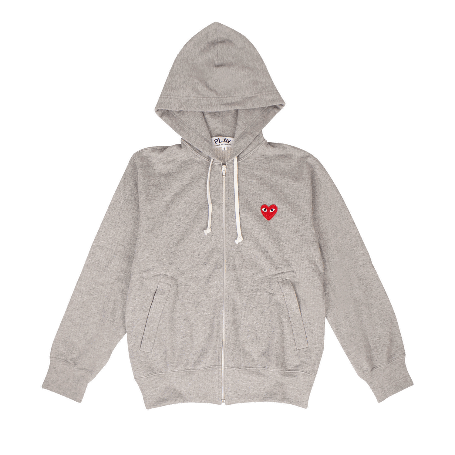 Суитчър Comme des Garçons Play Heart Zip Hoodie Сиво | AZ T168 051 1, 0