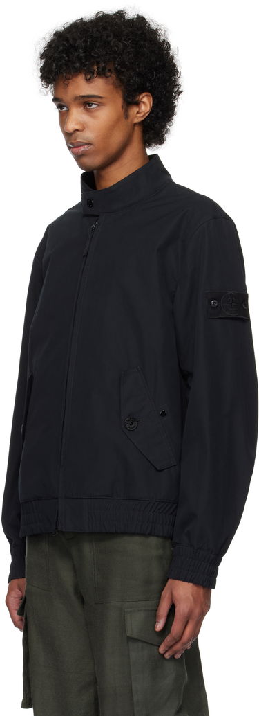Яке бомбър Stone Island Stone Island Weatherproof Canvas Bomber Jacket Черно | K1S15 4100026 S00F1, 3