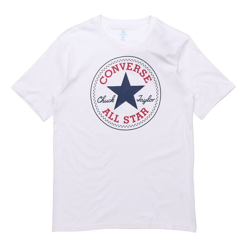 Тениска Converse All Star Classic Round Neck Short Sleeve T-Shirt Бяло | 10007887-102