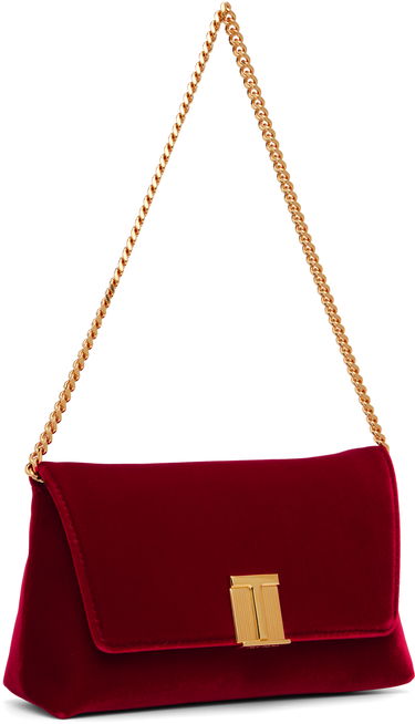 Дамска чанта Tom Ford TOM FORD Velvet Mini Bag Червено | L1886-TVE001X, 1
