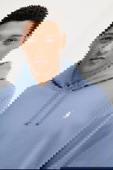 Суитчър Polo by Ralph Lauren Polo Ralph Lauren Lspohoodm11 Long Sleeve Hooded Plain Hoodie Синьо | 710964718, 3