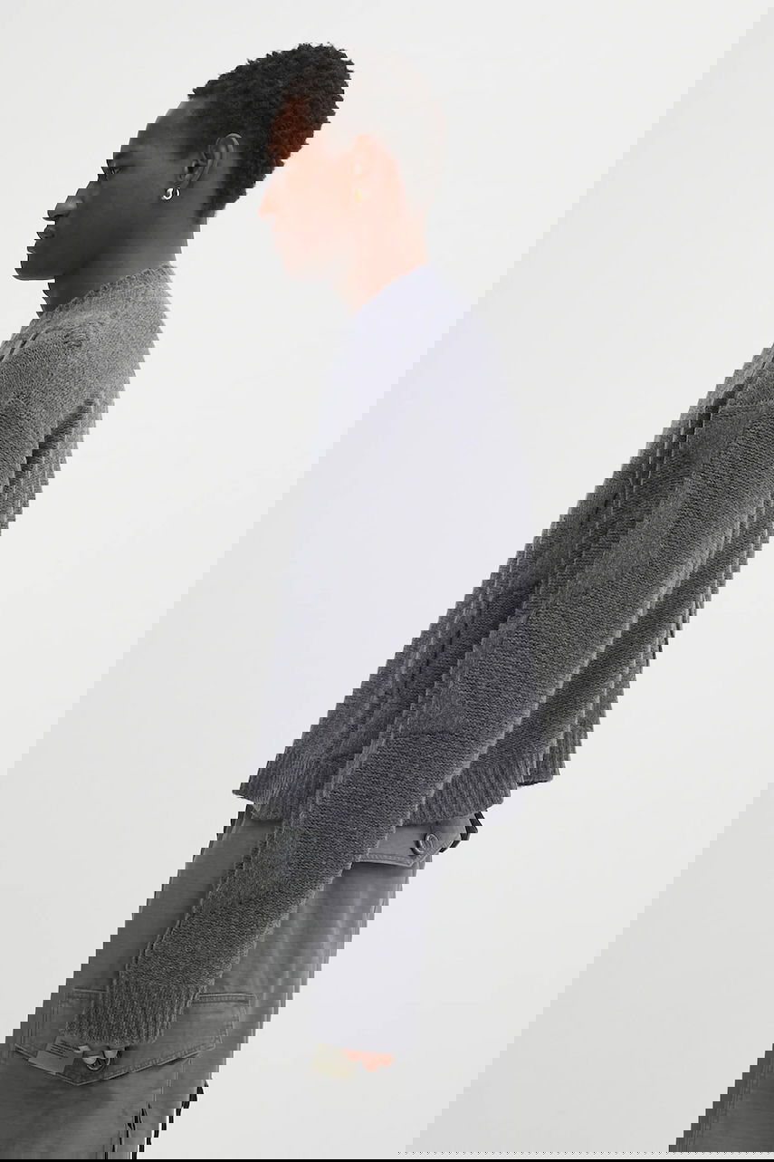 Пуловер HELIOT EMIL Textured Knit Crew Neck Sweater Сиво | PREAW25.M.07.063.DGY05., 1