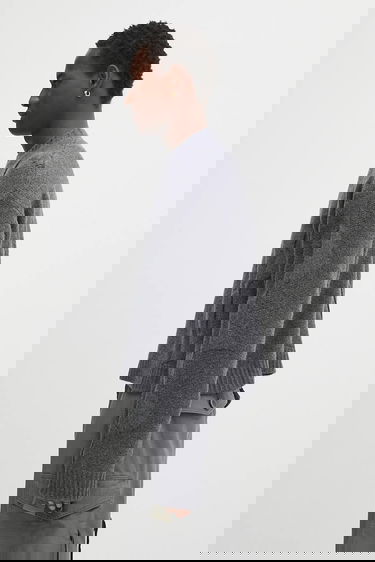 Пуловер HELIOT EMIL Textured Knit Crew Neck Sweater Сиво | PREAW25.M.07.063.DGY05., 1