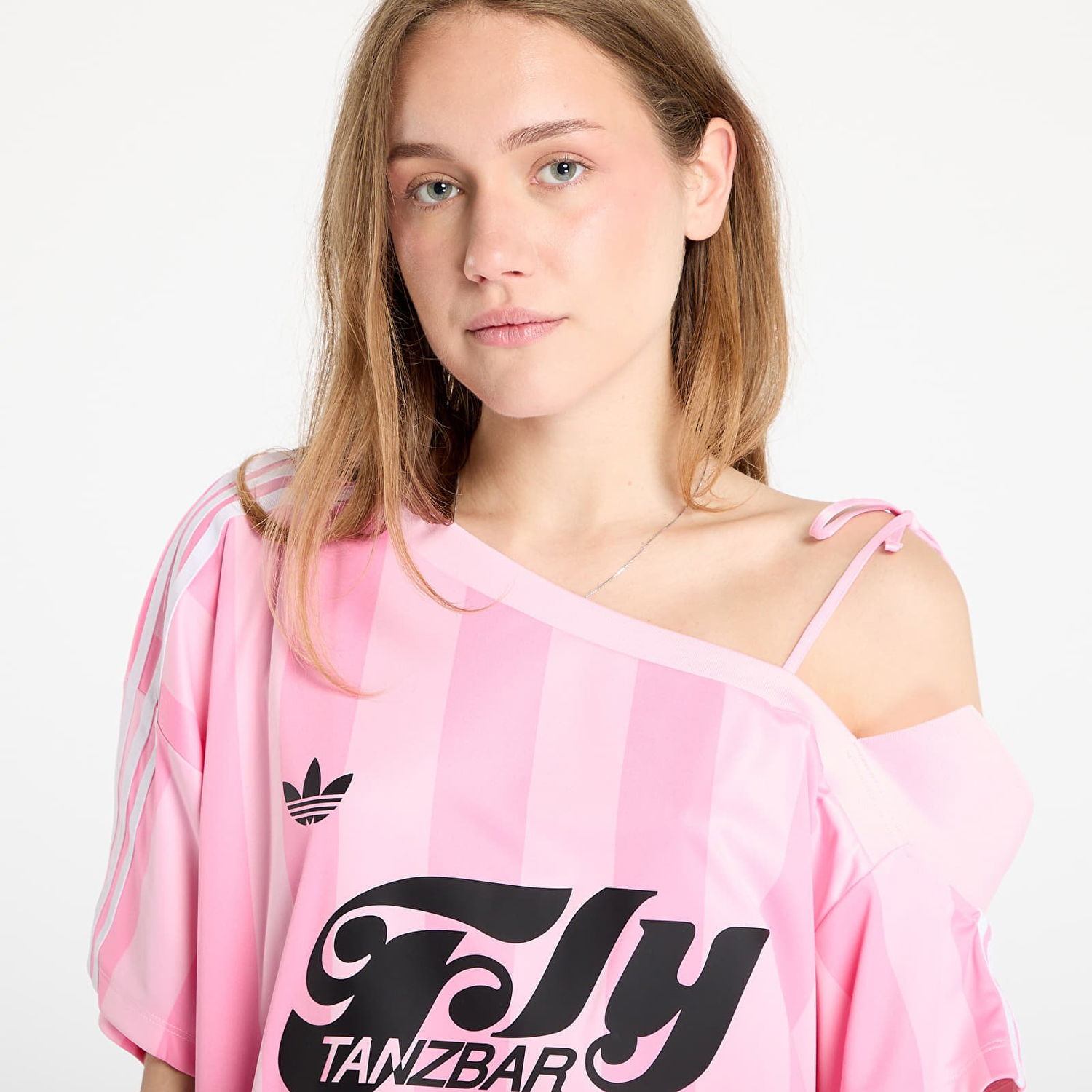 Фланелка adidas Originals adidas Originals Off Shoulder Jersey Розово | KD2277, 1