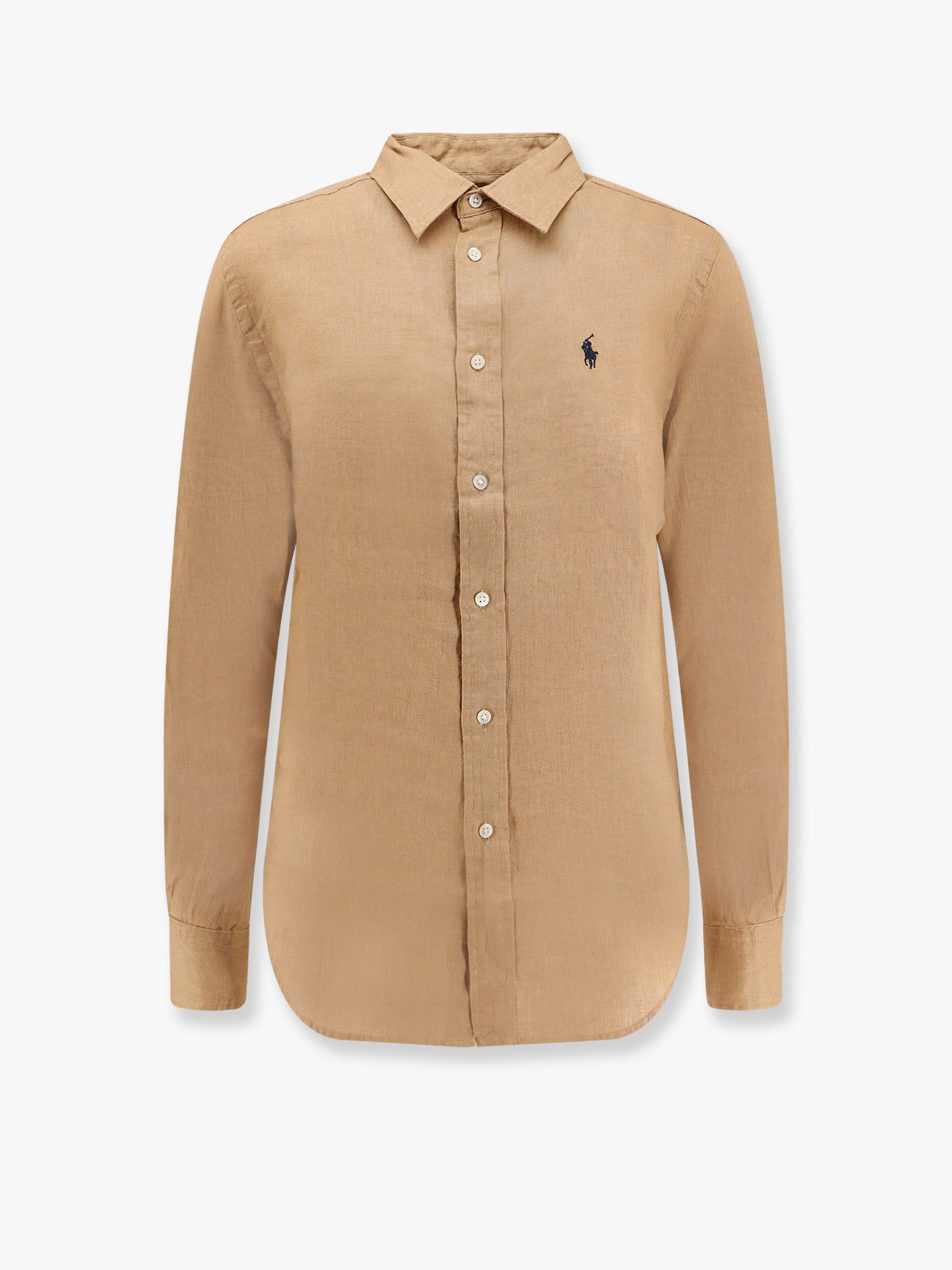 Риза Polo by Ralph Lauren Polo Ralph Lauren Women's Linen Button-Down Shirt Бежово | 211970730005, 0