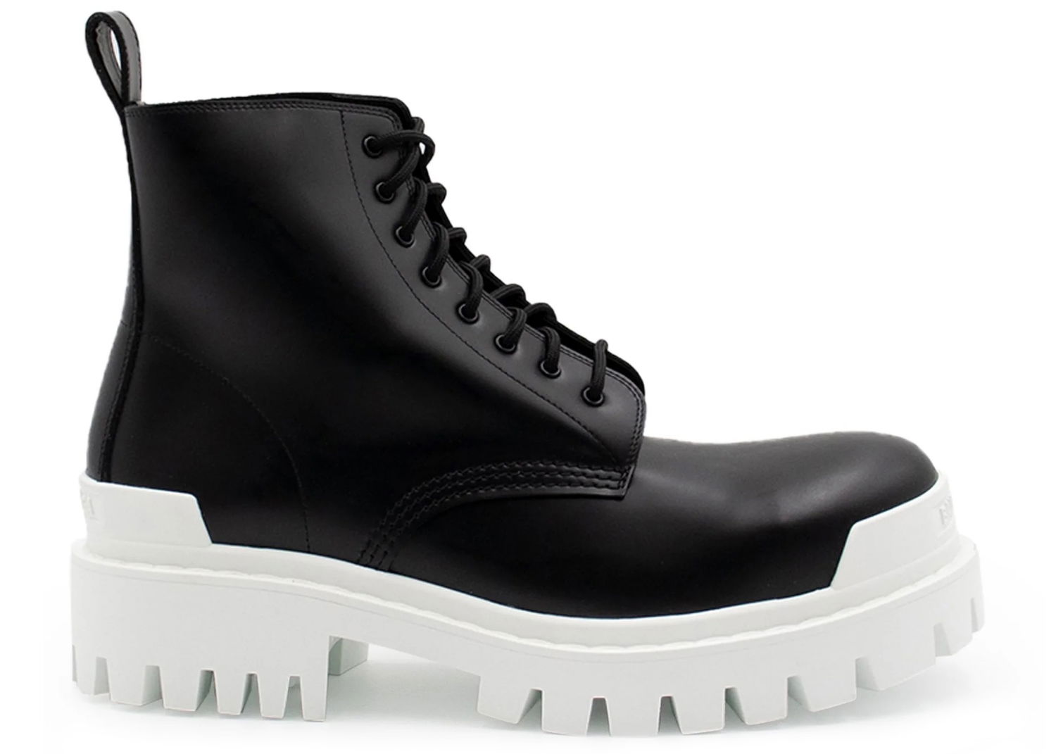 Кецове и обувки Balenciaga Strike Lace-Up Boot "Black White" Черно | 589338WA9671090, 0