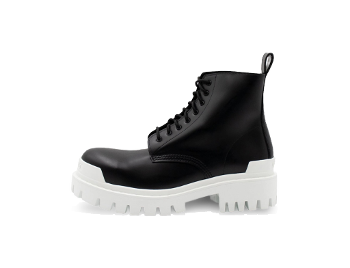 Кецове и обувки Balenciaga Strike Lace-Up Boot "Black White" Черно | 589338WA9671090