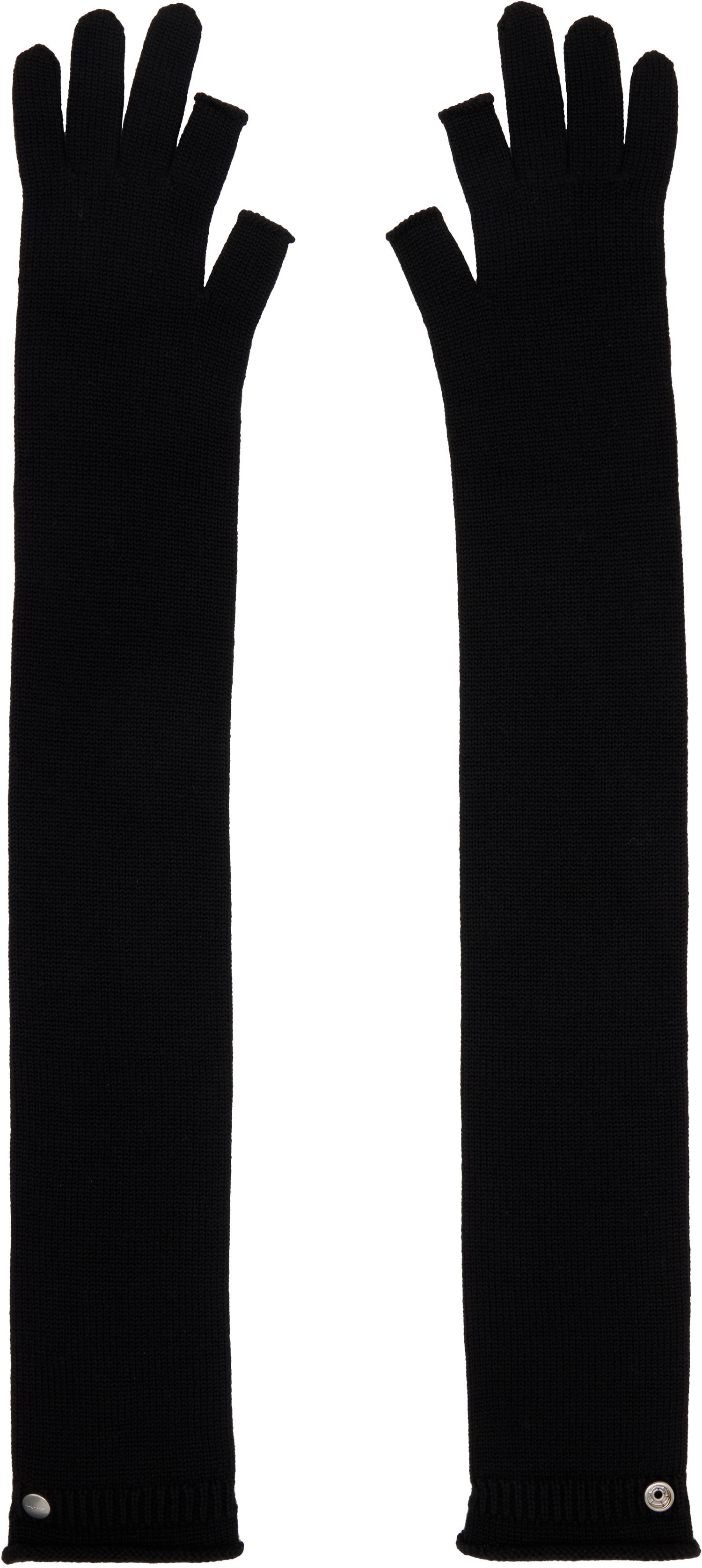 Ръкавици Rick Owens Rick Owens Concordians Rasato Knit Opera Gloves Черно | RP02E4491 M, 0